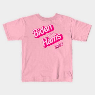 Biden Harris 2024 - Saving Democracy Barbie Style! Kids T-Shirt